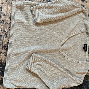 Express, 3/4 sleeve, grey, extremely soft sweater, size medium.
